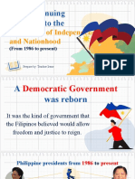 Philippine Presidents and Their Key Programs (1986-2016