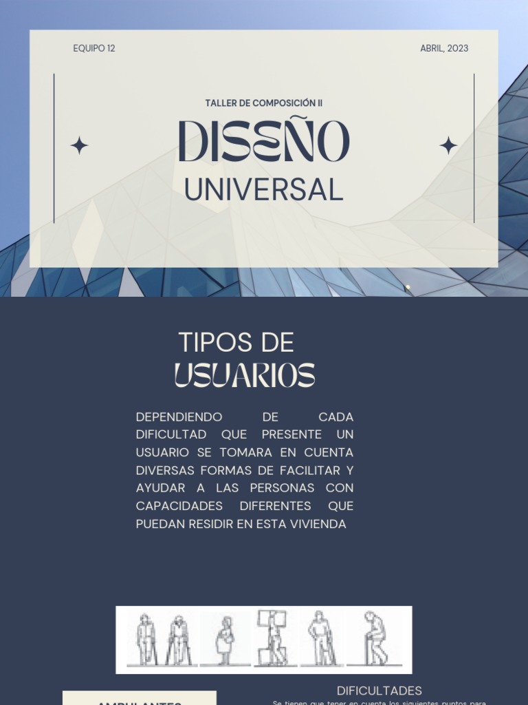 Diseño universal y recomendaciones para facilitar la accesibilidad en ...