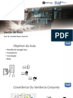 Gestão de Risco: Covariância, Correlação e Beta em Planilhas