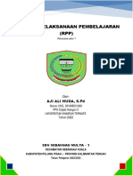 Rencana Pelaksanaan Pembelajaran (RPP) : Aji Ali Huda, S.PD