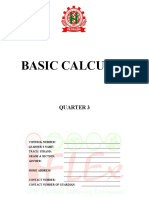 STEM HUMSS Q3AS 11 Basic Calculus