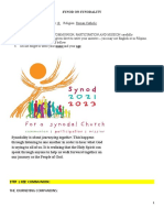 Synod on Synodality Questionnaire