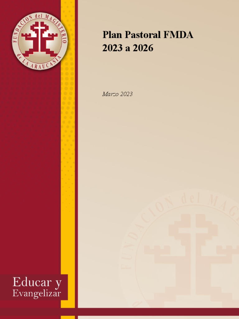Ejemplo de Plan Pastoral Educativa FMDA 2023 - 2026 | PDF | Iglesia ...