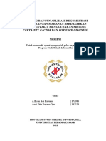 Rancang Bangun Aplikasi Rekomendasi Dan Larangan Makanan Berdasarkan Jenis Penyakit Menggunakan Metode Certainty Factor Dan Forward Chaining