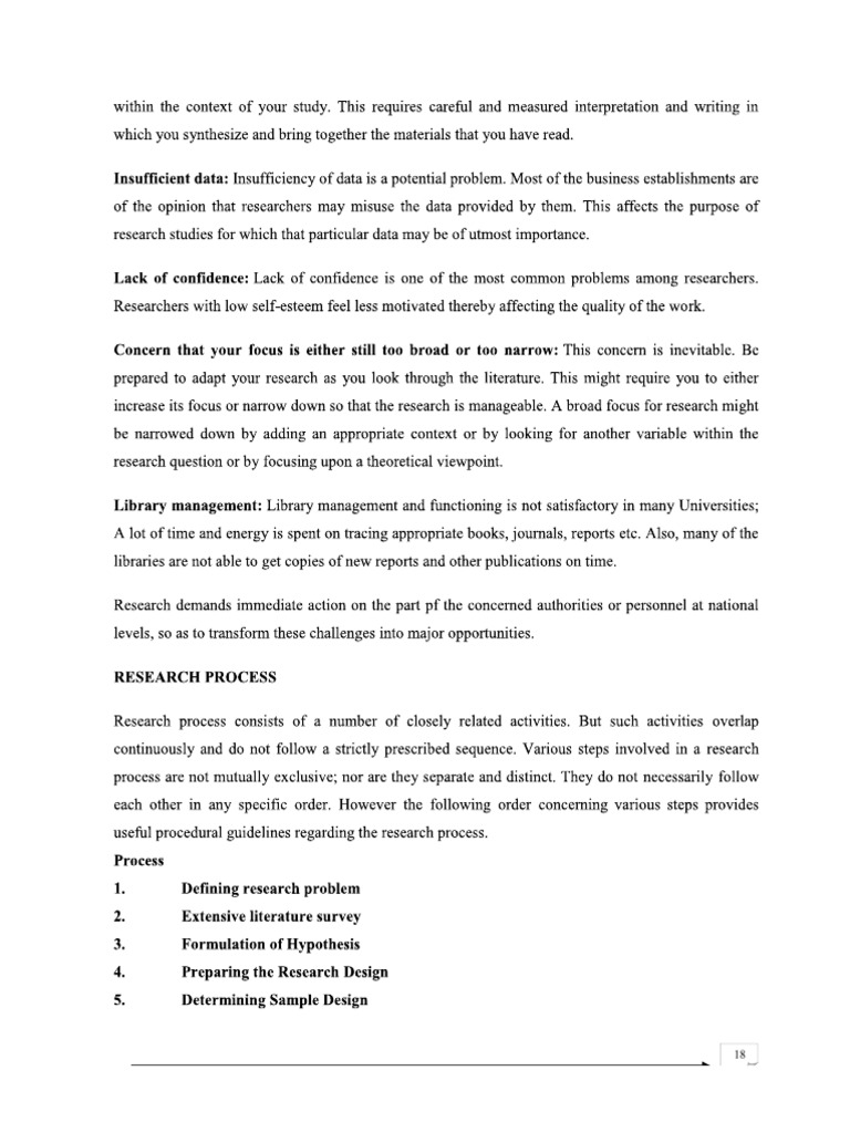 Steps in Research Process | PDF