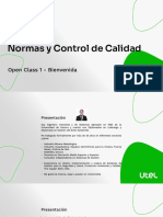 Open Class Regular Semana 1 Normas y Control de Calidad - NF PDF