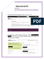 Steps To Join The IET 1 PDF