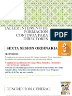 Diapositivas Del Taller Intensivo de Formacion Continua para Directores