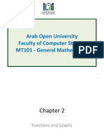 Arab Open University MT101 - Functions and Graphs Chapter 2
