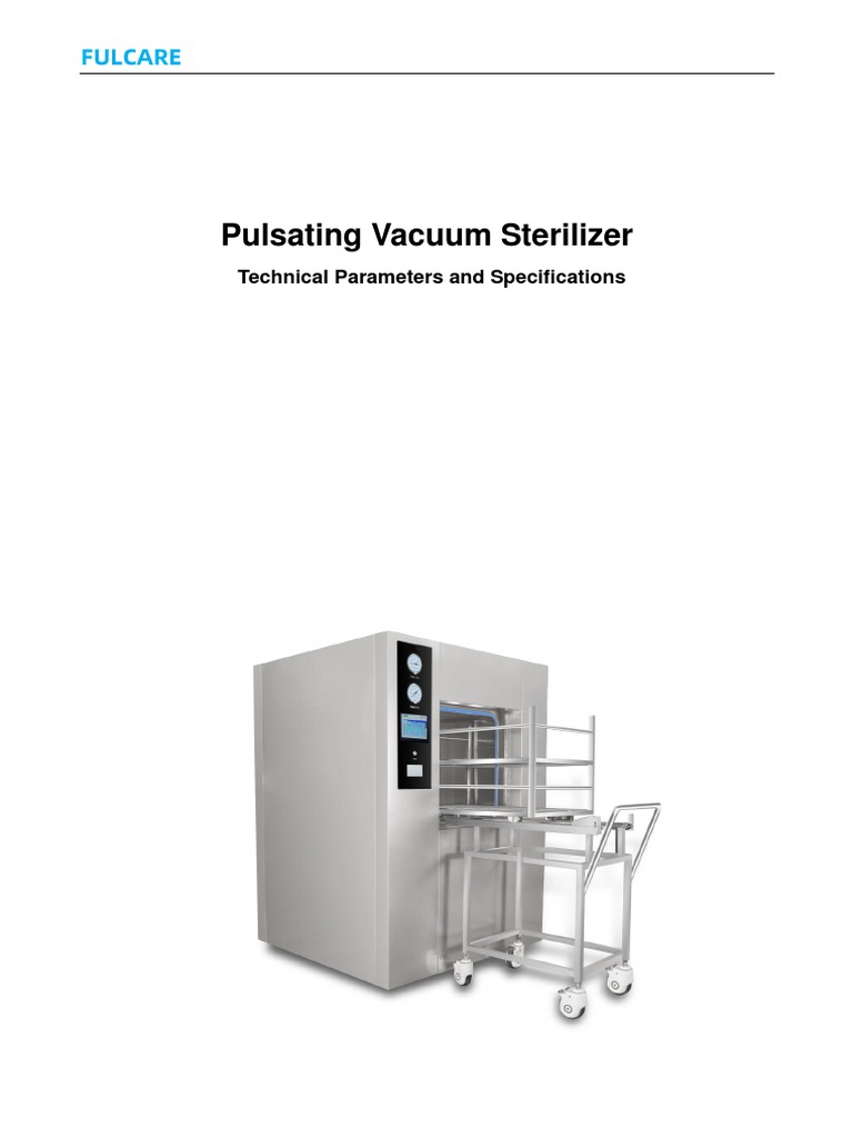 Steam Sterilizer Technical Parameters PDF PDF