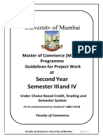 University Guidelines For Project Work