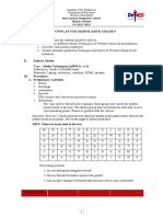 LESSON PLAN FOR MAPEH GRADE 9notada