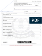 ITR Acknowledgement for FY 2022-23