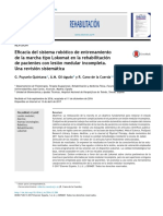 Entrenamiento Lokomat Lesion Medular Incompleta 2017 PDF