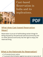 Caste Based Reservation in India and Its Implications PDF