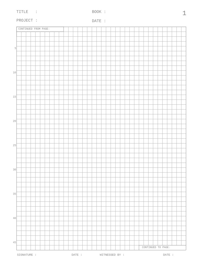 LabNotebook Sheets PDF | PDF