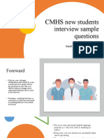 CMHS interview sample (المقابلة)