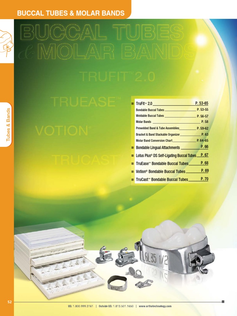 Ortho Technology Catalog 04Molar and Bicuspid Bands Section PDF
