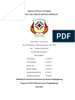 Makalah Kelompok 4 - Pengaturan Nutrisi Untuk Usia Sekolah Dan Remaja