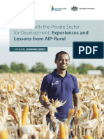03 - Working With Private Sector For Development - Experiences and Lessons From AIP-Rural PDF