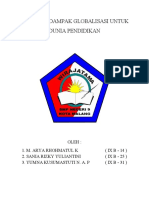 Makalah Dampak Globalilasi Untuk Dunia Pendidikan