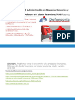 Carrera Profesional: Administración de Negocios Bancarios y Unidad Didáctica: Defensor Del Cliente Financiero (TANBF-202102)