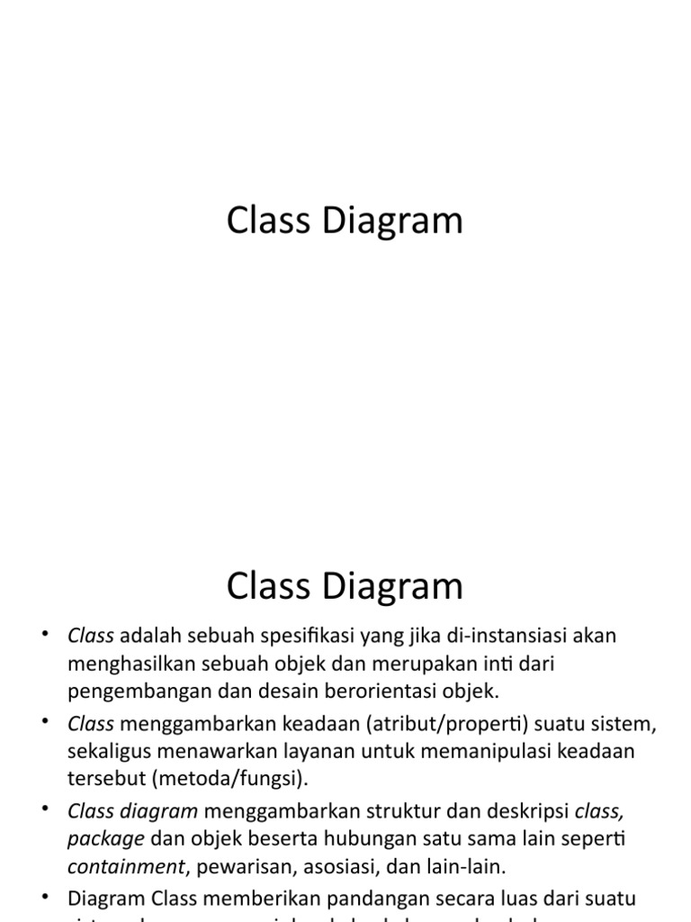 Class Diagram dan Objek | PDF | Komputer