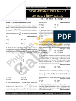 JEE Main DPYQ Full Syllabus PAPER-10 PDF