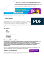 Buffer Solution - Acidic and Basic Buffers, Preparations, Examples PDF