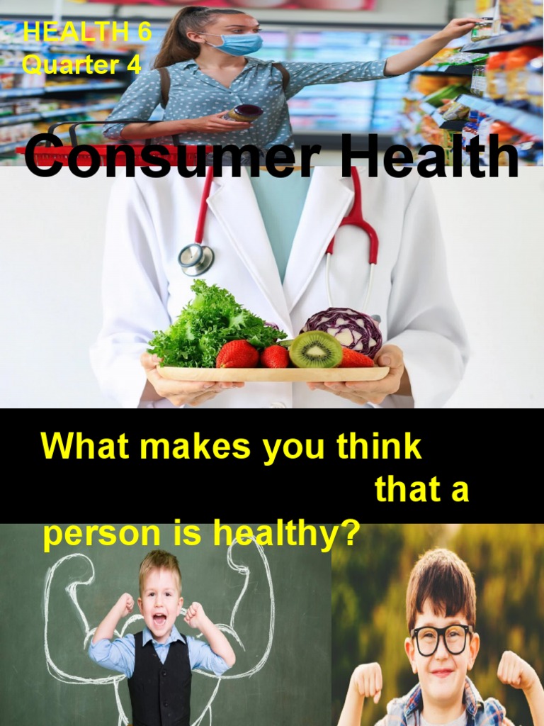 Importance of Consumer Health PDF
