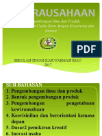 Pengembangan Ilmu dan Produk