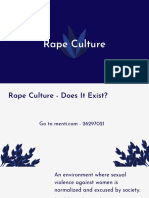PSY 334 - Activity 3 Rape Culture
