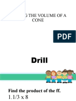 Finding The Volume of A Cone