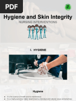 Hygiene and Skin Integrity PDF