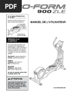 Manuel Elliptique Proform 900 ZLE PDF