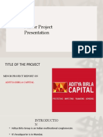 Minor Project Presentation