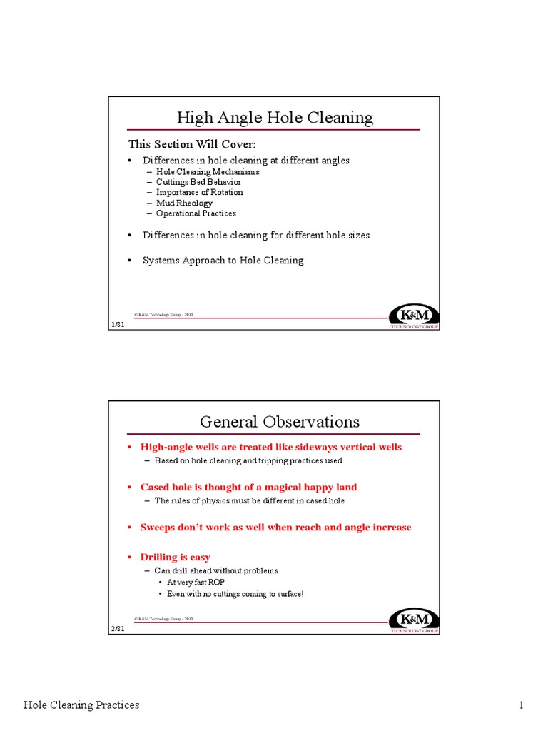 Section 04 - Hole Cleaning PDF | PDF | Technology & Engineering