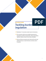Overview of regulation reforms that improve business freedom