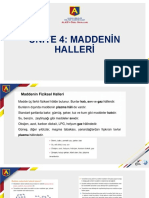 4.ünite - Maddenin Halleri