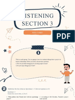 Listening Section 3