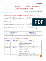 THU THUẬT GIẢI NHANH TRẮC NGHIỆM TOÁN PDF