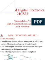 Analog and Digital Electronics 21CS33: Venugopala Rao A S Dept. of Computer Science and Design AIET, Moodbidri