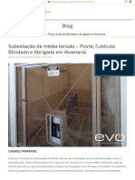 Subestação de média tensão - Poste, Cubículo Blindado e Abrigada em Alvenaria - EVO Representação
