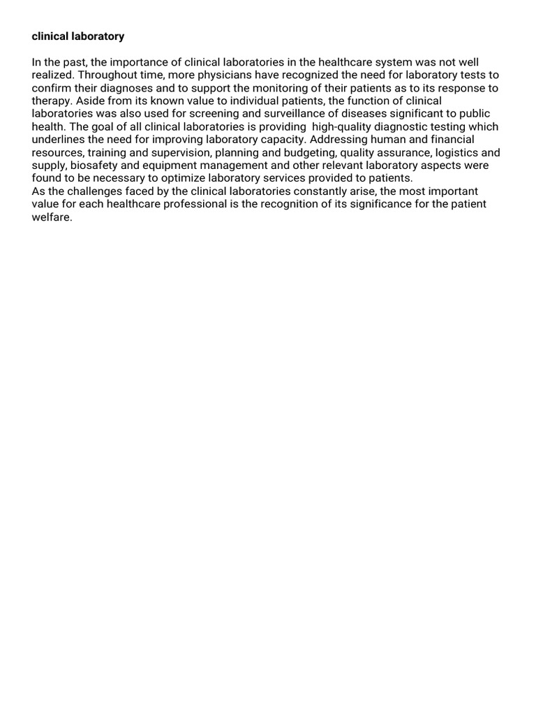 Clinical Laboratory Pdf Science Mathematics