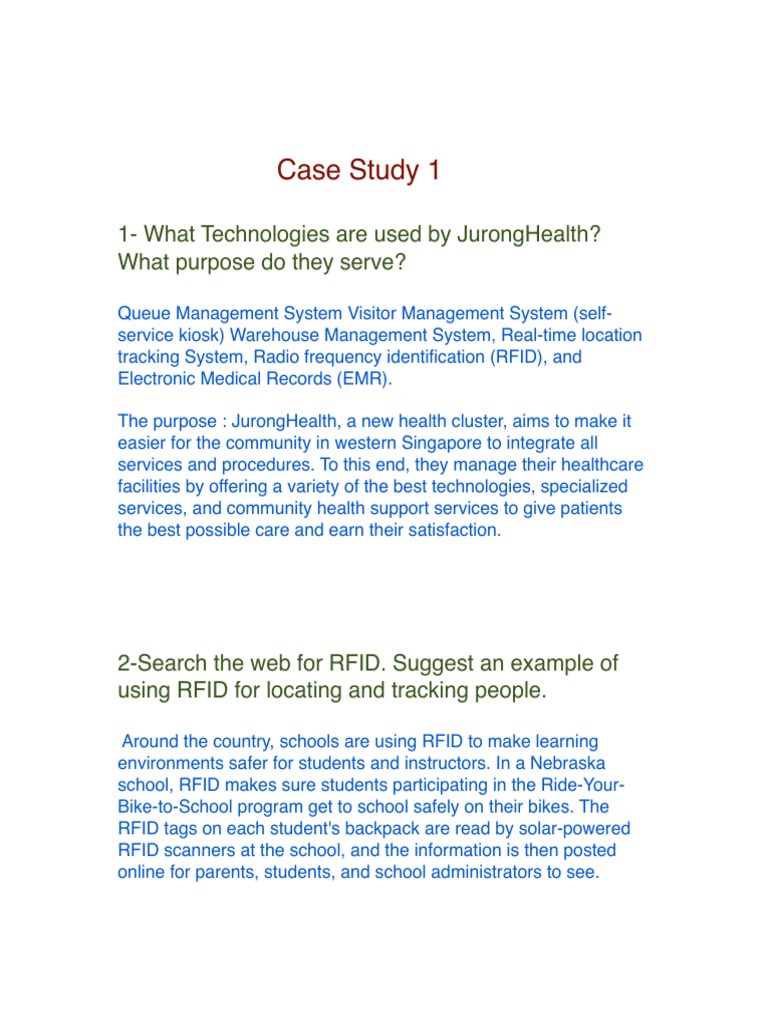 JurongHealth Technology and Systems Overview | PDF