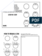 Black White Illustrative Directed Drawing Worksheets PDF
