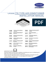 Cassette Type Air Conditioner Installation Manual: Dansk