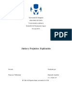 Juicios y prejuicios: explicación