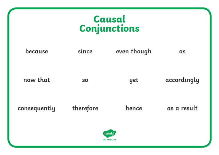 Causal Conjunctions Overview | PDF