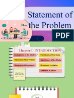 9 Statement of The Problem